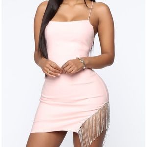 Fashion Nova pink jewel dress
